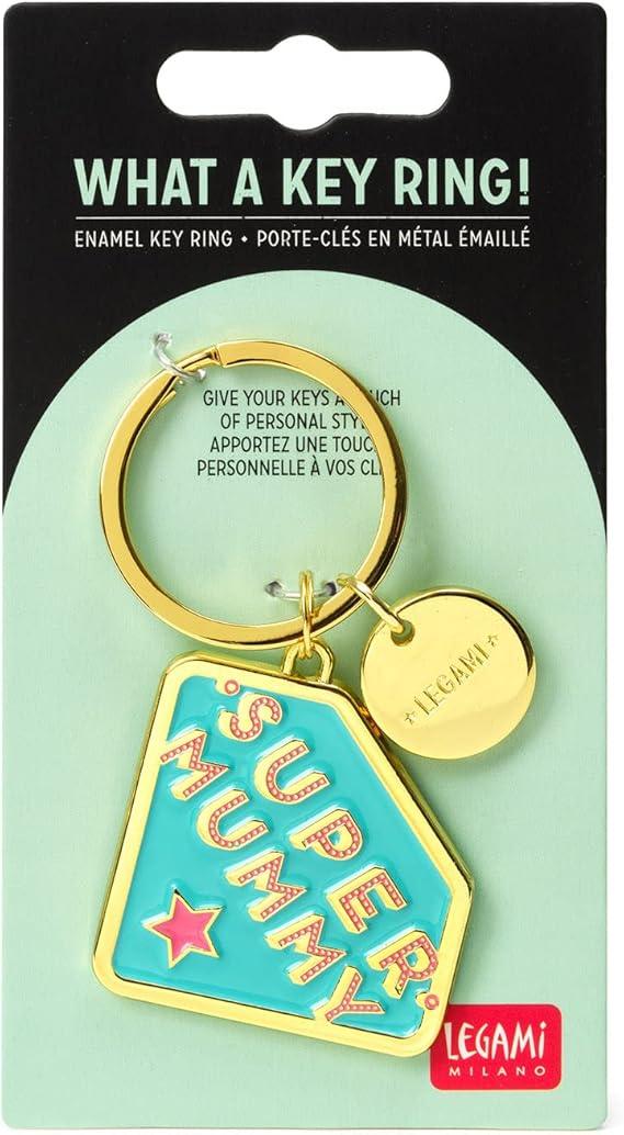Confezione originale What a Key Ring del portachiavi da borsa Legami Super Mummy